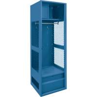 FN716 Casier pour &eacute;quipement, Acier, 24" la x 18" p x 72" h, Bleu fonc&eacute;