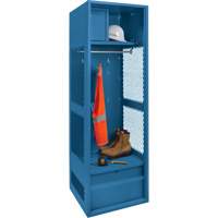 FN716 Casier pour &eacute;quipement, Acier, 24" la x 18" p x 72" h, Bleu fonc&eacute;