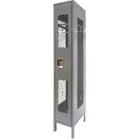 FN818 Casiers ventil&eacute;s, 12" x 18" x 78", Acier, Gris, D&eacute;mont&eacute;, Perfor&eacute;