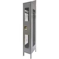 FN854 Casiers ventil&eacute;s, 12" x 18" x 88", Acier, Gris, D&eacute;mont&eacute;, Perfor&eacute;