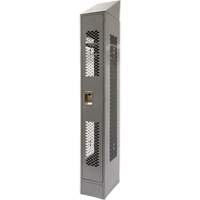 FN860 Casiers ventil&eacute;s, 12" x 18" x 88", Acier, Gris, D&eacute;mont&eacute;, Perfor&eacute;