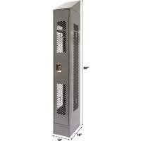 FN860 Casiers ventil&eacute;s, 12" x 18" x 88", Acier, Gris, D&eacute;mont&eacute;, Perfor&eacute;
