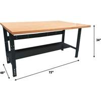 FN883 &eacute;tabli modulaire industriel, Cap 1000 lb, 72" la x 48" p