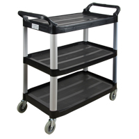 Utility Cart, 3 Tiers, 19-3/4" x 37-1/2" x 40-1/4", 250 lbs. Capacity JH486 | KLETON