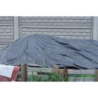 JI327 Tarp, Light Industrial Duty, Black, 6' x 8' x 8 mils
