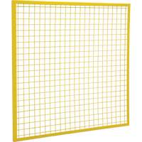 Wire Mesh Partition Components - Panels, 4' H x 4' W, Yellow KD130 | KLETON