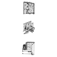 KF022 Strip Curtain Doors, 4' x 7' Door Opening, 8" Strip Width, 0.080" Strip Thickness