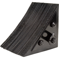 KH603 Wheel Chock, 8" x 8" x 8", Black