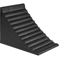 KH893 Wheel Chock, 9-7/8" x 7-1/8" x 7-1/2", Black