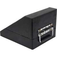 KI252 Wheel Chock, 10-5/8" x 8-5/8" x 7", Black