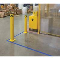 KI316 Butoir de s&eacute;curit&eacute;, Acier, 36" h x 5-1/2" la, Jaune