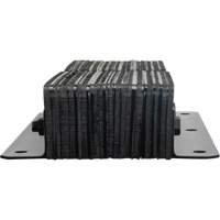 KI321 Laminated Dock Bumpers, Vertical, Rubber, 11" W x 4" D x 24" H