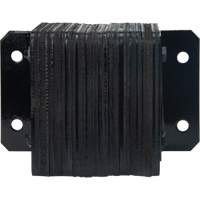 KI322 Laminated Dock Bumpers, Horizontal, Rubber, 12" W x 4" D x 10" H