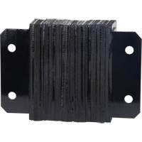 KI322 Laminated Dock Bumpers, Horizontal, Rubber, 12" W x 4" D x 10" H