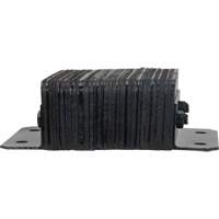 KI322 Laminated Dock Bumpers, Horizontal, Rubber, 12" W x 4" D x 10" H