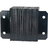 KI323 Laminated Dock Bumpers, Horizontal, Rubber, 12" W x 6" D x 10" H