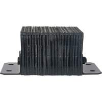 KI323 Laminated Dock Bumpers, Horizontal, Rubber, 12" W x 6" D x 10" H