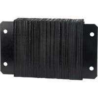 KI324 Laminated Dock Bumpers, Horizontal, Rubber, 18" W x 4" D x 12" H