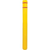 KI327 Capuchon en poly&eacute;thyl&egrave;ne pour borne de protection, 4-1/2" dia. x 52" l, Rouge/Jaune
