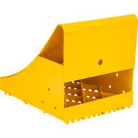 KI331 Ice Chocks, Steel, Yellow, 8-1/16" W x 10-5/8" D x 8-13/16" H
