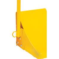 KI333 Ice Chock with Ergonomic Handle, Steel, Yellow, 8-1/16" W x 10-5/8" D x 8-13/16" H