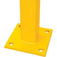 KI380 Corner Post for Light-Duty Guard Rails, Steel, 42" H, Safety Yellow