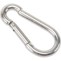 Stainless Steel Snap Hook, 220 lbs (0.11 tons) Working Load Limit, 3/16" Size, 5/16" Eye LW272 | KLETON