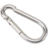 Stainless Steel Snap Hook, 260 lbs (0.13 tons) Working Load Limit, 1/4" Size, 3/8" Eye LW274 | KLETON