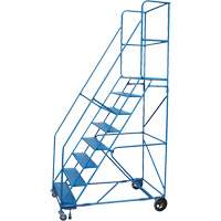 Rolling Step Ladder with Locking Step and Spring-Loaded Front Casters, 8 Steps, 30" Step Width, 72" Platform Height, Steel MA622 | KLETON