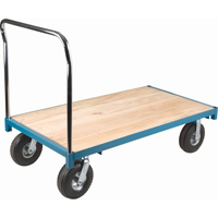 MB256 Chariot &agrave; plateforme robuste, 48" lo x 24" la, Capacit&eacute; de 1200 lb, Roues en Pneumatique
