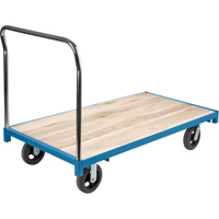 MB308 Chariot &agrave; plateforme robuste, 60" lo x 30" la, Capacit&eacute; de 2000 lb, Roues en Caoutchouc