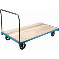 MB324 Chariot &agrave; plateforme robuste, 96" lo x 48" la, Capacit&eacute; de 2000 lb, Roues en Caoutchouc