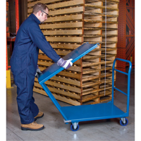 MB391 Chariots &agrave; tablettes/plateforme, Acier, 24" la x 36" p x 40" h, Capacit&eacute; de la plateforme 1300 lb