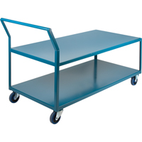 MB434 Chariots surbaiss&eacute;s robustes, 2 niveaux, 30" la x 60" p x 40" h, 1200 lb Cap