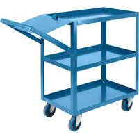 MB442 Order Picking Carts, 36" H x 18" W x 46" D, 3 Shelves, 1200 lbs. Capacity