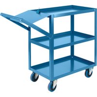 Order Picking Carts, 36" H x 18" W x 46" D, 3 Shelves, 1200 lbs. Capacity MB442 | KLETON