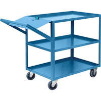 Order Picking Carts, 36" H x 24" W x 52" D, 3 Shelves, 1200 lbs. Capacity MB443 | KLETON