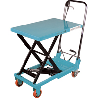 Heavy-Duty Hydraulic Scissor Lift Table, 27-1/2" L x 17-3/4" W, Steel, 330 lbs. Capacity MJ518 | KLETON