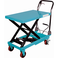 MJ521 Table &eacute;l&eacute;vatrice robuste &agrave; ciseaux hydraulique, 32" lo x 19-3/4" la, Acier, Capacit&eacute; 1100 lb