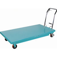 Heavy-Duty Hydraulic Scissor Lift Table, 63" L x 31-7/8" W, Steel, 1100 lbs. Capacity MJ522 | KLETON