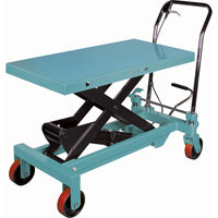 Heavy-Duty Hydraulic Scissor Lift Table, 39-3/8" L x 20-1/8" W, Steel, 1650 lbs. Capacity MJ523 | KLETON