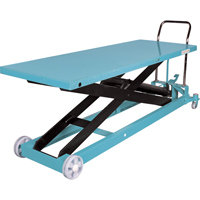 Heavy-Duty Hydraulic Scissor Lift Table, 80-1/8" L x 29-1/2" W, Steel, 2200 lbs. Capacity MJ525 | KLETON