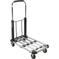 MK990 Chariots &agrave; plateforme pliants, Aluminium, 300 lb, 28" lo x 16" la, Hauteur 32"