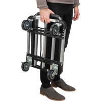 MK990 Chariots &agrave; plateforme pliants, Aluminium, 300 lb, 28" lo x 16" la, Hauteur 32"