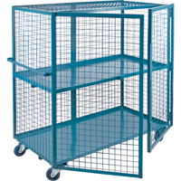 ML238 Chariot en treillis m&eacute;tallique, 2 niveaux, 39" lo x 26" la x 62,5" h, Cap. 1200 lb