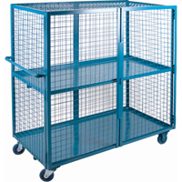 ML242 Chariot en treillis m&eacute;tallique, 2 niveaux, 63" lo x 32" la x 62,5" h, Cap. 1200 lb