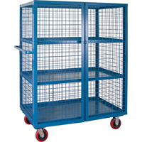 ML259 Chariot en treillis m&eacute;tallique, 3 niveaux, 51" lo x 32" la x 62,5" h, Cap. 2400 lb