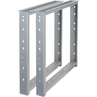 ML266 &eacute;tabli - Pieds, Acier, 22" p x 32" h, Paire