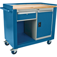 Industrial Duty Mobile Service Benches, Wood Surface ML326 | KLETON