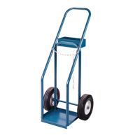 ML414 Chariots pour bouteilles de gaz, Roues Semi-pneumatique, Base de 12" la x 10" lo, 400 lb